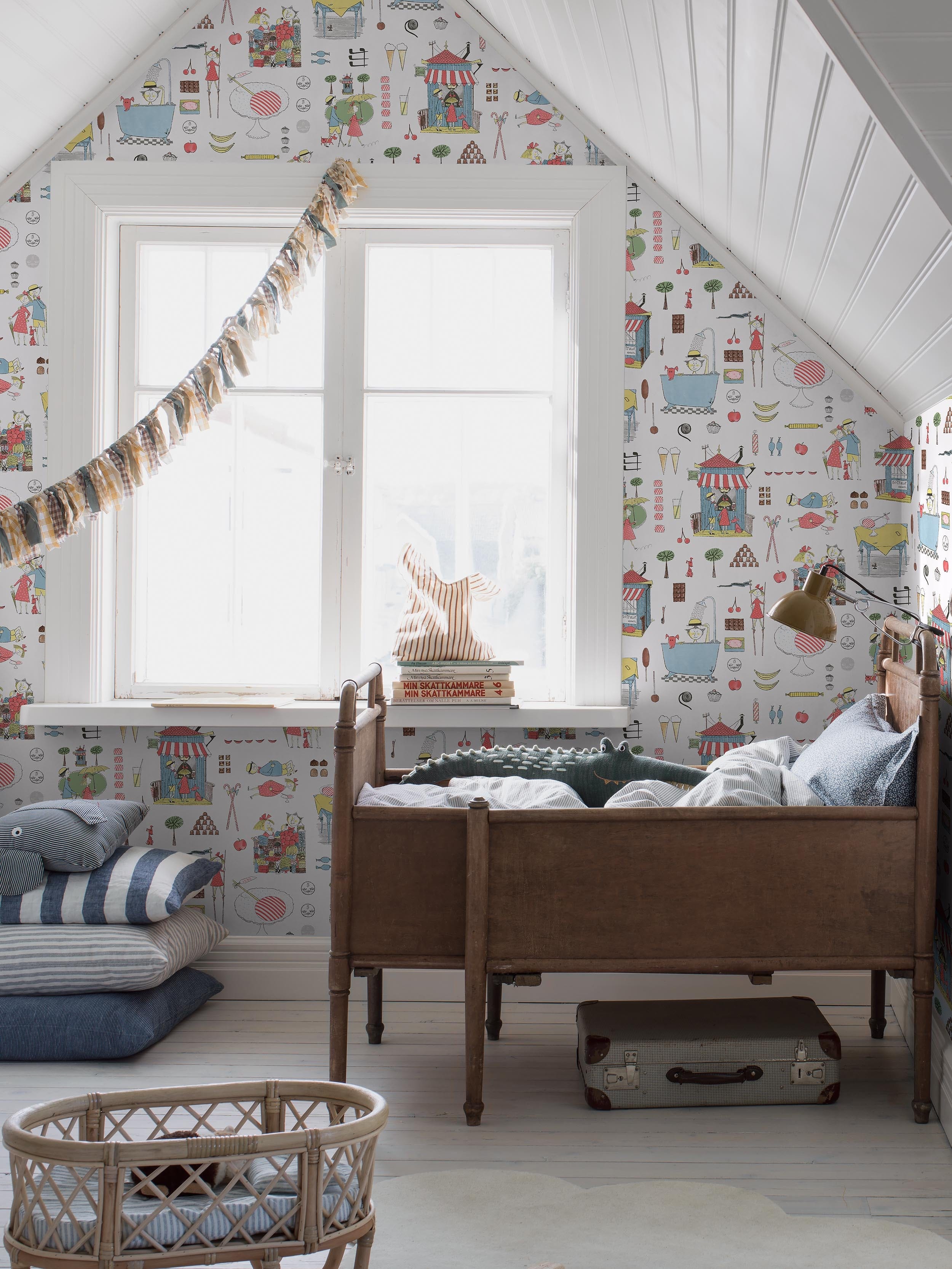 Stig Lindberg Krakel Spektakel, Multi wallpaper – Boråstapeter
