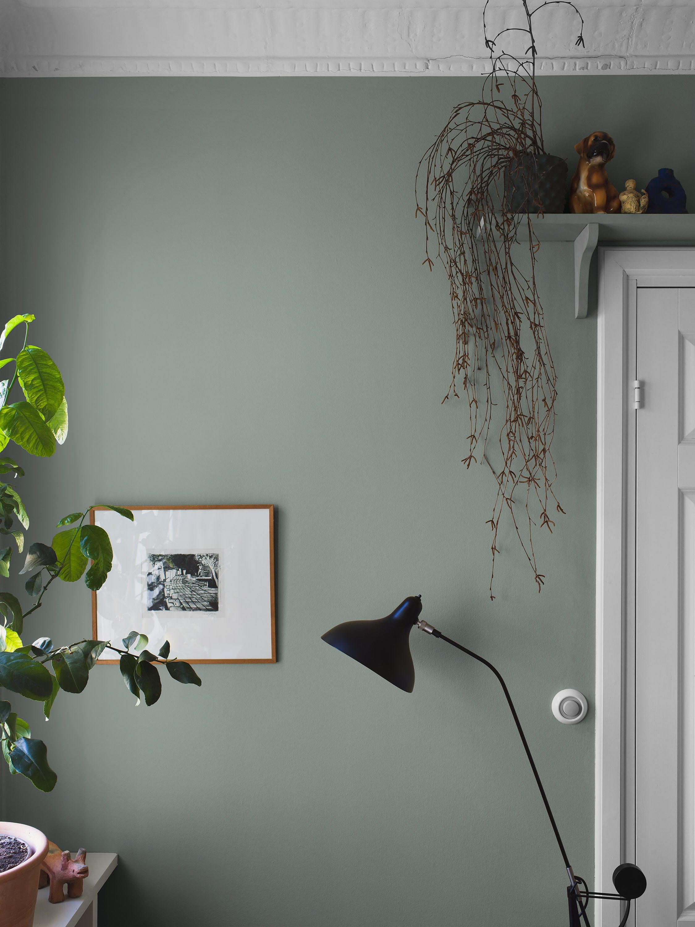 Copper Green, 7557, Grön tapet – Boråstapeter