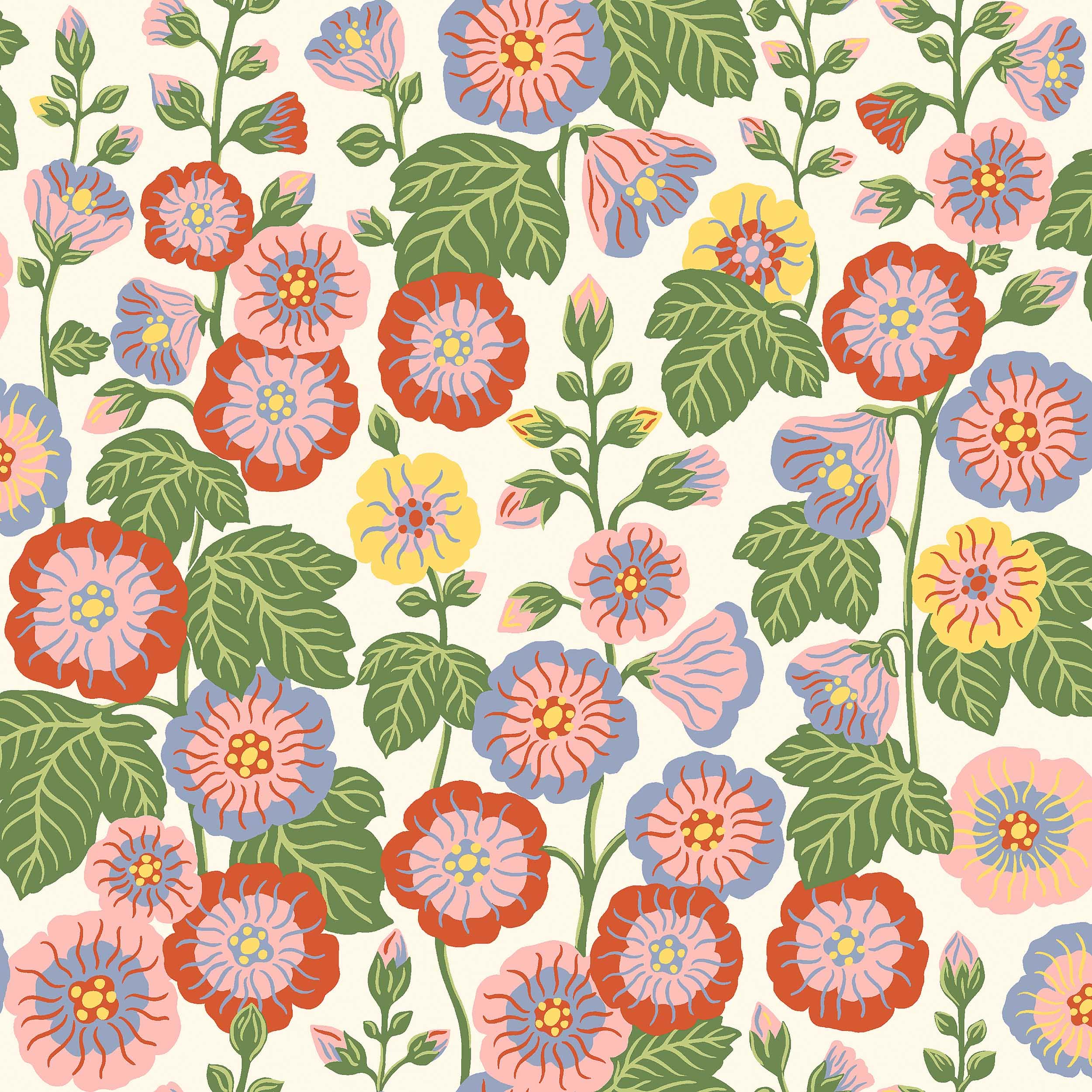 Happy Hollyhocks