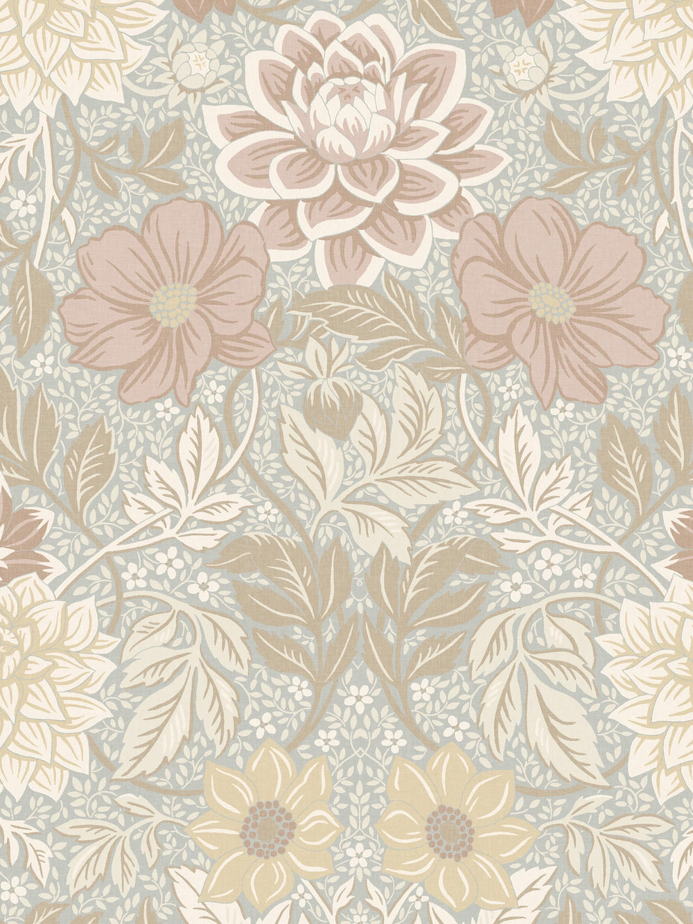 Dahlia Garden Grand, Beige tapet – Boråstapeter