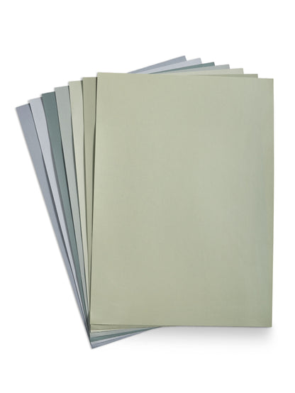 Pigment gröna och blå toner A4