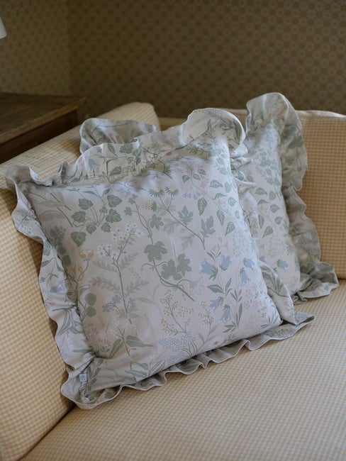 Flora Housse de Coussin Volant 50x50