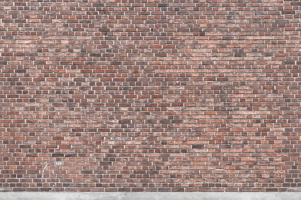 Brick Wall, Brown custom-fit wallpaper - Boråstapeter