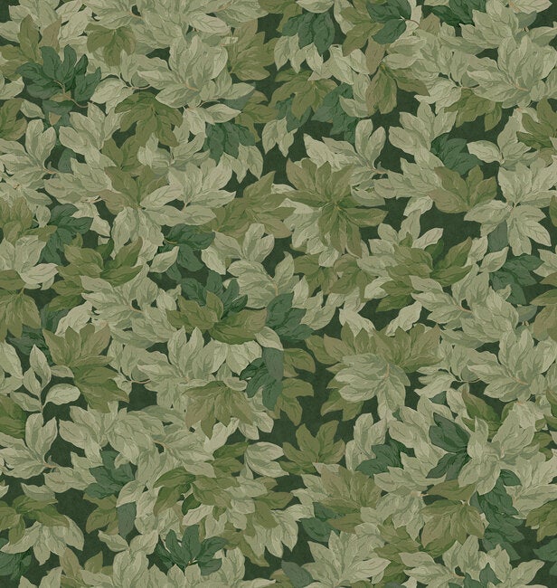 Tree Canopy, Green custom-fit wallpaper - Boråstapeter